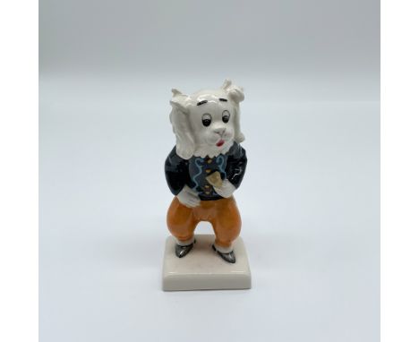 A 4.25-inch ceramic figurine of Pong Ping from Rupert and His Friends, crafted by Beswick in 1981. Hand-painted, it features 