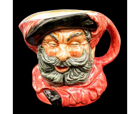 Rose tunic; black hat; rose plumes; grey beard. Royal Doulton backstamp. Characters from Literature series. Good condition.Ar
