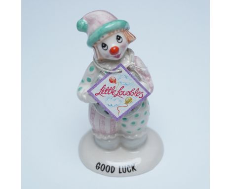 A charming Beswick Little Lovables "Good Luck" clown figurine, model LL31. This hand-painted ceramic figure features a whimsi