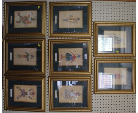 A set of eight limited edition prints of original designs of the Bolshoi Nutcracker 1919, each number 1 of 5000 with signed c