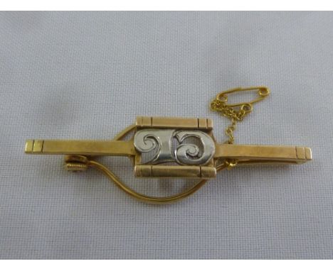 9ct gold tie clip, approx total weight 10.2g