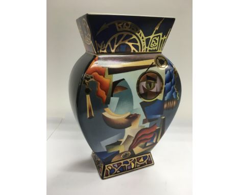 A limited edition Goebel art vase marked P Kaplun to base, number 490/1000, approx 23.5cm.
