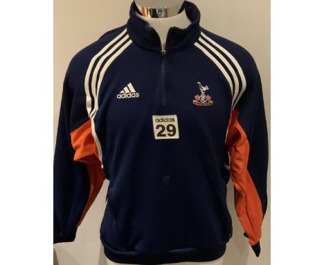 Tottenham 2000 - 2001 Football Players Training Kit: Number 29 used by Simon Davies. Comprises of fleece, rain jacket and tra