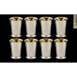 Elizabeth II Superb Set of Eight Sterlin