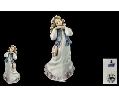 Lladro Event - 1997 Hand Painted Porcelain Figure ' Dreams of a Summer Past ' Model No 6401. Designer Jose Puche. Issued 1997
