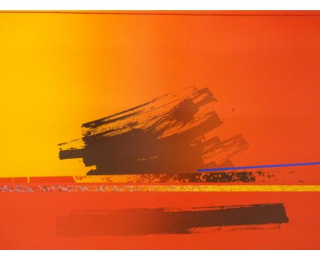 Rob Bloomfield (b.1948). Chromatic 6, artist signed coloured print, 62cm x 76cm.