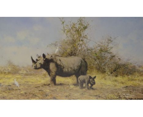 David Shepherd (1931-2017). Zebra, artist signed limited edition print 259/495, 21.5cm x 33cm, plus nine other prints. (10)