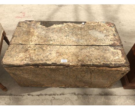 A VINTAGE PINE BLANKET CHEST 