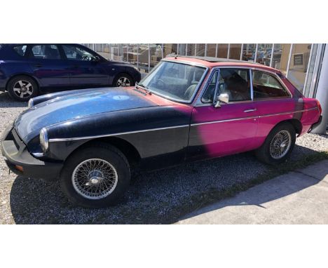 A 1978 MGB GT 1.8L, GOOD RUNNER WITH STRONG ENGINE AND GEARBOX BUT NEEDS SOME ATTENTION TO THE FUEL PUMP, COMES WITH V5 AND V