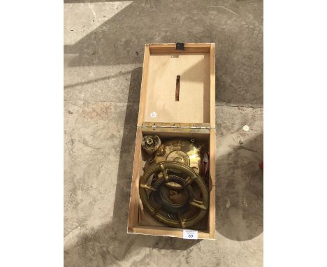 A BOXED VINTAGE BRASS CAMPING STOVE SVEA106 THE KING SWEDISH SAFETY STOVE 