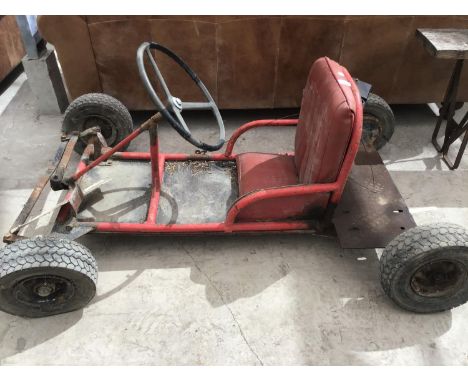 A VINTAGE GO CART 