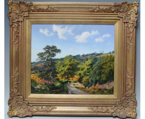 *DANIEL VAN DER PUTTEN (1949). 'Morning Light over Great Brington', oil on board, signed lower, gilt framed, 40 x 47 cm Buyer