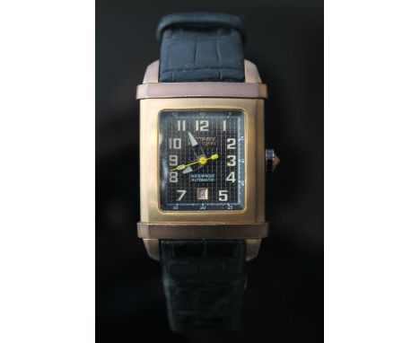 A ROTARY EDITIONS SERIES 400 AUTOMATIC WRIST WATCH, having luminescent Roman numeral hour markers, secondary outer minute tra
