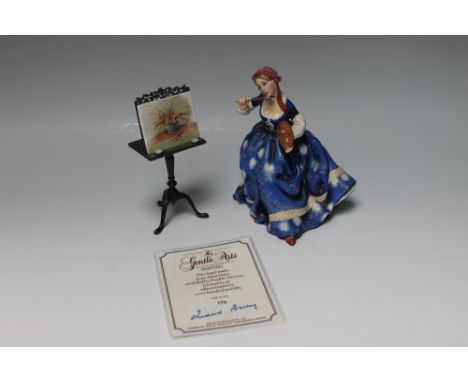 A ROYAL DOULTON LIMITED EDITION FIGURINE - THE GENTLE ARTS 'PAINTING' HN 3012, as part of a limited edition of 750, complete 