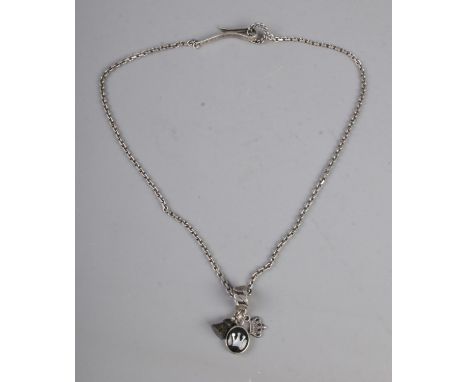A silver chain made by Diesel31g  