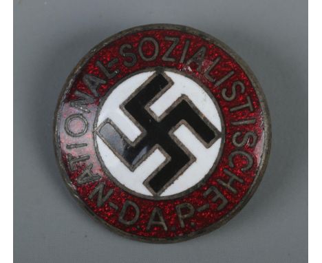 German enamel NSDAP members party badge  