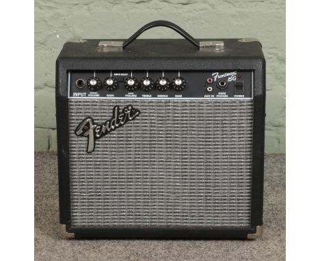 A Fender Frontman 15g amplifier.  
