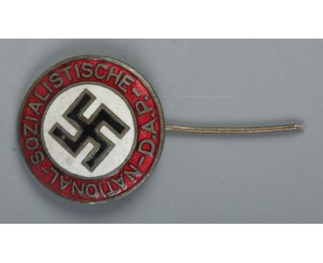 German enamel NSDAP members party stick pin  