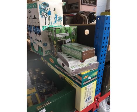 A 10 pack solar light kit, a hanging candle lantern and 3 packs of compact soil. 