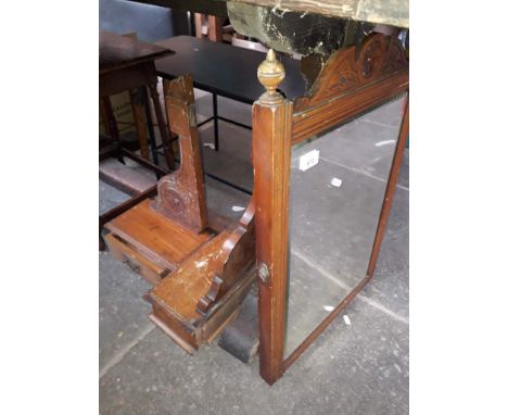 A Victorian dressing table mirror. 