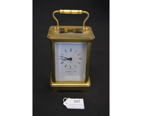 Garrard &amp; Co Brass Carriage Clock 