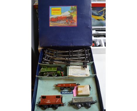 Boxed Hornby Train Set - No.601 Goods Set, Clockwork Model