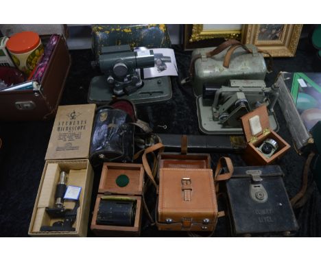 Various Vintage Theodolites in Original Cases  