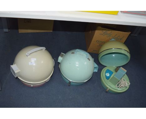 Three Vintage 1960's Hair Dryers by Lady Schick  