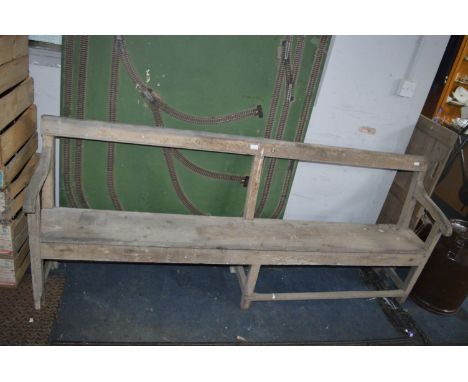 Wooden Railway Bench 