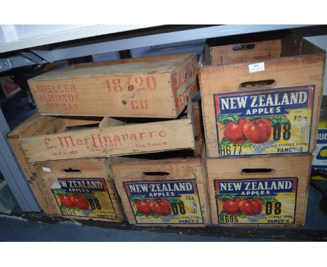 Vintage Wooden Fruit Crates 