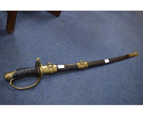 Reproduction Confederate Officer's Sword with Scabbard