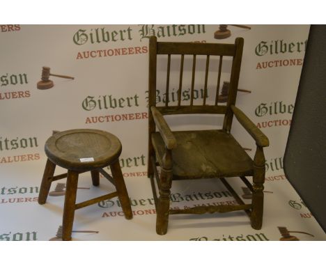 Child's Stool and a Chair (AF) 