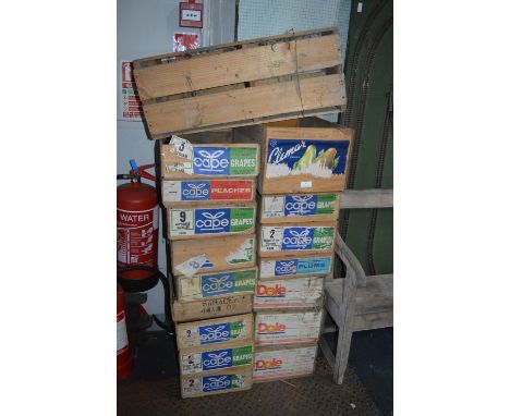 Vintage Wooden Fruit Crates 