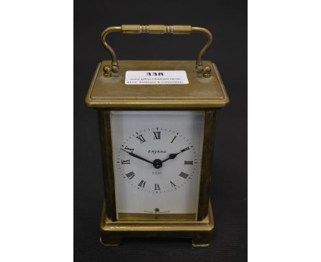 French Brass Carriage Clock by Bayard 