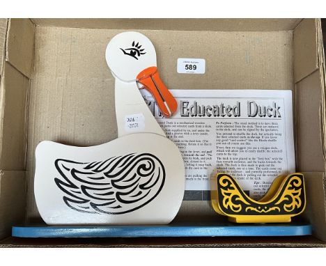 Educated duck magic trick made famous by Tommy Cooper 