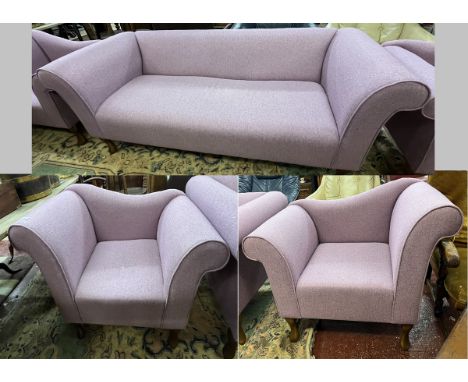 Bespoke 3 piece suite - Less than 1 year old Sofa - Approx W: 175cm D: 71cm H: 67cmChairs - Approx W: 91cm D: 55cm H: 74cm