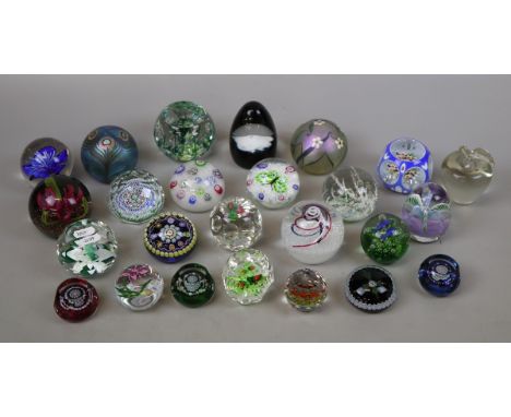 Collection of paperweights to include Caithness, Selkirk and Orient &amp; Flume