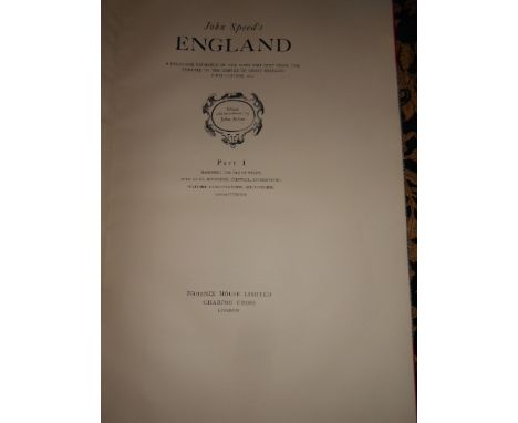 A colour reproduction of JOHN SPEED's 'England' first edition map