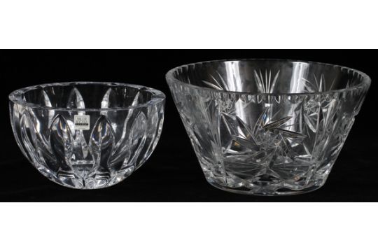 Slovakia Crystal And American Cut Glass Bowls Two The Miller