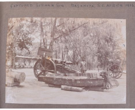 Great War Photograph Album Grouping of Royal Navy and German East Africa Interest, consisting of three snap shot photograph a