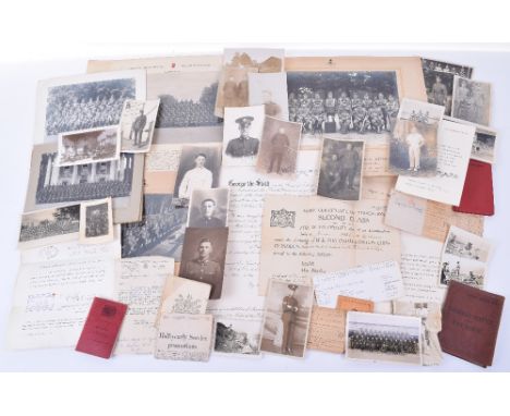 Archive of Documents and Photographs Relating to Major A W Garlick M.B.E Hampshire Regiment, consisting of a number of large 