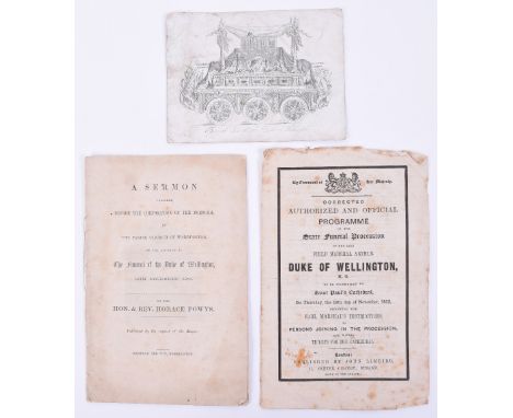 Authorised and Official Programme of the State Funeral Procession of the Late Field Marshal Arthur Duke of Wellington K.G 185