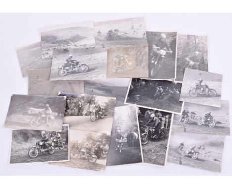 Selection of Speedway Event Photographs, being mostly postcard size examples detailing a Speedway event believed to be in the