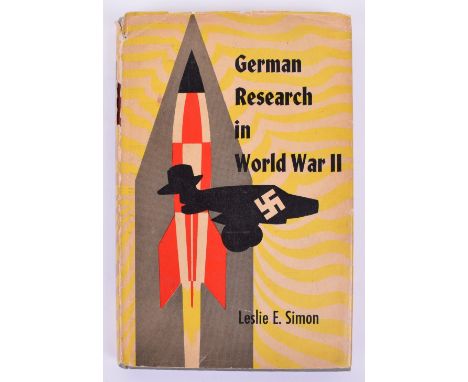 Book “German Research in World War II” by Leslie E Simon, published 1947 by John Wiley & Sons Inc New York, London by Chapman