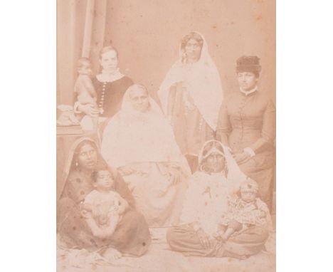 Grouping of Mostly Photographs of India Interest, including an interesting cabinet photograph of a grouping of Indian women i