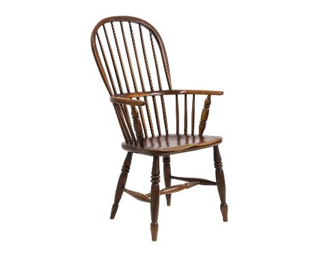 An ash and elm Windsor chair, 66cm wide45cm deep1036cm high