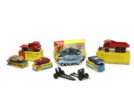 A collection of Dinky and Corgi die cast toys, comprising, all boxed: 425, Bedford TK Coal Lorry; 959 Foden Dump Truck, with 