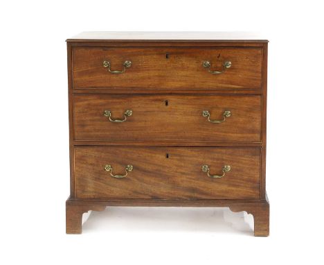 A mahogany chest of drawers early 19th century, on square bracket feet85cm wide51cm deep85cm high