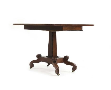 A Victorian mahogany fold over card table, 91cm wide45cm deep70.5cm high