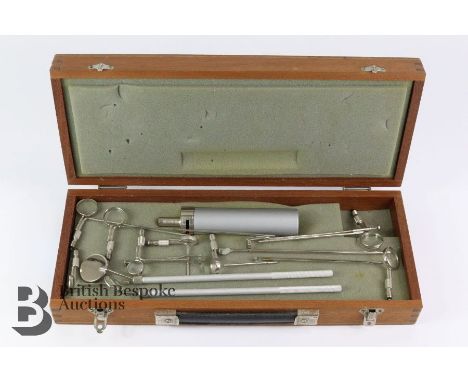 P.W Allen &amp; Co London visual inspection light probes, for engineers, housed in the original fitted box.&nbsp;